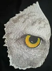 Eye Of Eagle Embroidered Iron on/Sew patch [6.89"4.85"]