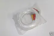 4 Rolls 25ft Heavy Duty Pre-made RG59 Siamese Cable for Security Camera DIY