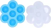 Sky Blue Silicone Food Storage Container for Baby Baking Steamed Eggs Cupcakes