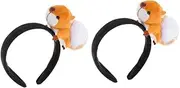 [Generic] 2pcs Animal Headband Squirrel Headbands Festival Squirrel Hair Clasp Party Headband Squirrel Cute Headband Headwear for Cartoon Headband Squirrel Headband for Party Plush