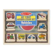 Melissa & Doug - My First Wooden Stamp Set - Vehicles