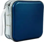 CD Case, CD/DVD Case Wallet 40 Capacity Protective VCD Dark Blue
