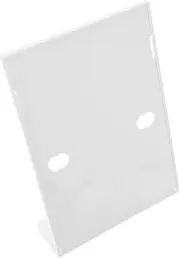 NOLITOY Shaped Plastic Sign Holder for Menus Business Cards Stylish Display Stand Compact and Space Efficient Design for Restaurants and Events Easy to Clean Plastic