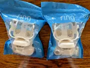 2 Pack -Genuine Ring RB Spotlight Battery Mounting Pack - White - Sealed