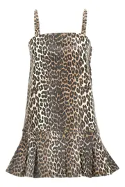 GANNI Leopard Mini Dress