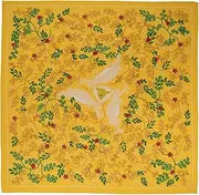 [WHTE MOSS] The Clasic three hares Bandana 100% cotton kerchief, extra soft cotton - for Men & Women