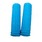Fixed Gear Handle Grips Bicycle Rubber Handlebar BLUE COLOR