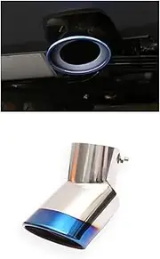1Pcs Stainless Steel Exhaust Pipe Muffler Compatible For Jeep Renegade BU 2014-2023 Tailpipe Muffler Tip Rear Tail Throat Car Accessories(1PCS-Style-B)
