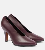 [The Row] The Row Prudens leather pumps AU 8 brown
