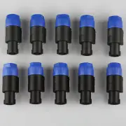10Pcs 4 Pole Cable Connectors Speaker Plug Twist Lock For Neutrik Speakon NL4FC