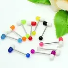 UV Tongue Bar Piercing Jewelry Choose from Bulk Pack or Singles 10 pcs'