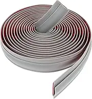 Casoter Carpet Edge Binding Trim Strip 5M Length Self-Adhesive Edge Sealing PVC Floor Transition Strip for Door Mat Carpet Grey
