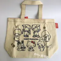 在飛比找Yahoo!奇摩拍賣優惠-[Kitty 旅遊趣] Hello Kitty 手提袋 帆布