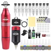 Tattoo Machine Kit Power Battery Rotary Machine Pen Cartridge Needles Tattoo