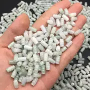 100pcs/lot Natural Grade A Jadeite 9mm Jade Bamboo Bead Loose Bead Jewelry