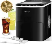 Ice Maker Machine, 12kg Portable Countertop, Commercial Ice Cube Maker, Black