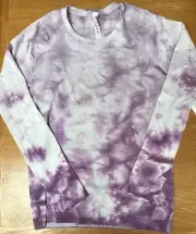 Lululemon Swiftly Tech Long Sleeve 2.0 Wash STWE Purple & White Size 10 NWT