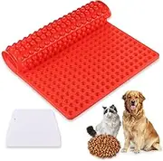 Silicone Baking Mat, Baking Mould for Dog Treats, Reusable Baking Mat, Treat Baking Mat for Oven, Red