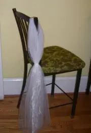 Pew Decoration Wedding Party White Tulle Wedding Event Party Chair Decoration