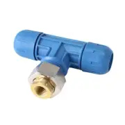 1-1/2" FASTPIPE TUBING TO 3/4" FEMALE NPT REDUCING TEE FOR COMPRESSED AIR F4008