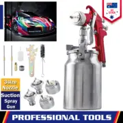 Siphon Feed Spray Gun，1.3mm 1.7mm 2.0mm Nozzles for Cars Primer & House Painting