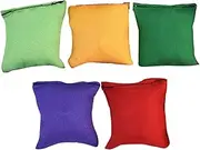 TOGEVAL 5Pcs Small Bean Bags for Outdoor Durable Tossing for Includes and Bags for Party Activities