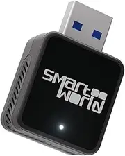 Smart World Micro AA Wireless Android Auto Adapter – Fast & Easy Plug-and-Play Upgrade for Wireless Android Auto