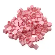 Heart Shaped Tattoo Ink Cups Caps Medium #13 100pcs Plastic Disposable (PINK)