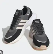 adidas Women's Lifestyle Retropy F2 Shoes Grey /Wonder Quartz/Carbon HQ4387 h