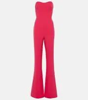 [Safiyaa] Safiyaa Immie strapless crêpe jumpsuit AU 16 red