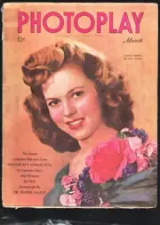 MAG: Photoplay 3/1945-Shirley Temple cover by Paul Hesse-Frank Sinatra-Dana A...