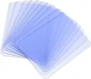 GLSTOY 25 Pcs PVC Photo Holder Covers Plastic Protective Case for Trading Cards Clear Certificate Book for Safe Storage