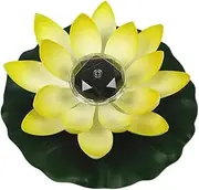 Floating Flowers,Pond Lotus Light Artificial Lotus LED Solar Lamp Pool Landscape Decoration Waterproof Flower Light 28cm Gradient Light Pink