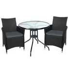 Gardeon Outdoor Setting Dining Chairs Table Wicker Bistro Set Patio Furniture