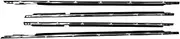 Compatible with Toyota Land Cruiser LC80 FZJ80 LX450 1990-1998 Window Weatherstrips Side Door Outer Moulding Trim Sealing Belt 75710-60021(Black)