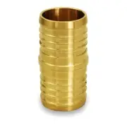 3/8"in PEX X PEX Brass Barb Straight Coupling Crimp Fitting Pipe Connect 10 pack