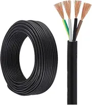 24/26/28 AWG 4 Conductor Electrical Wire,PVC Cable Oxygen-Free Electrical Wire Stranded Copper Cable, UL Certified, Four-core Sheathed Wire, for EV Charging Pile Extention(200ft,28AWG-4C)