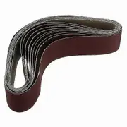 10Pack 686X50Mm Sanding Belts 1000 Grit Aluminium Oxide Sander Sanding Belts RedBrown