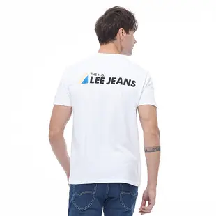 Lee 側面小LOGO文字Lee Jeans背部印刷短袖T恤 男 白 Modern LL200136K14