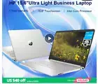 HP 2024, 15.6" Touchscreen Laptop, Intel Core i3-1215U, 8GB RAM, 128GB SSD
