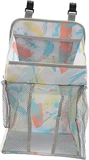 Totority Diaper Storage Bag Travel Pram Corduroy Cat Stroller with Detachable Carrier Phone Holder Pantry Organizer Over Dog Toiletry Wet Bags for Cloth Diapers Polyester