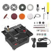 100W multifunctional table saw mini tabletop electric saw with adjustable speed and angle and can be