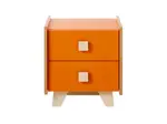Hipster Bedside Table - Orange