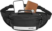 Running Fanny Pack | Portable Waist Bag,Ergonomic Nylon Fanny Chest Pack with Zipper for Gym Workout Commuting Vacation