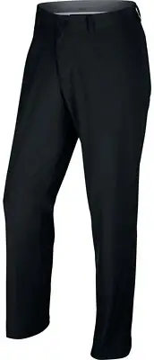 Nike Flat Front Stretch Woven Golf Pants 725688-010 34x30 Black