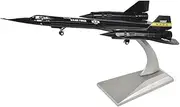 Replica Pre-Build Aircraf 1/144 for Scale SR-71 Lockheed Blackbird DieCast Metal Fighter Military Pilots Pre-Build Military Aircraft Model Collection Gift Display
