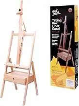 Mont Marte Signature Beech Wood Tilting Box Floor Easel, 189 cm Height