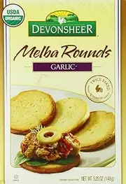 Devonsheer Melba Rounds, Garlic, 5.25 Ounce (Pack of 12)