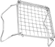 PHENOFICE Foldable Portable Barbecue Cooking Grill Grate for Outdoor Mini BBQ Camping Stove Frame Stainless Steel Roast Rack