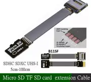 Micro Male SD Card Male to Female Extension Cable FPC 5cm 10cm 20cm 30cm 50cm 1m